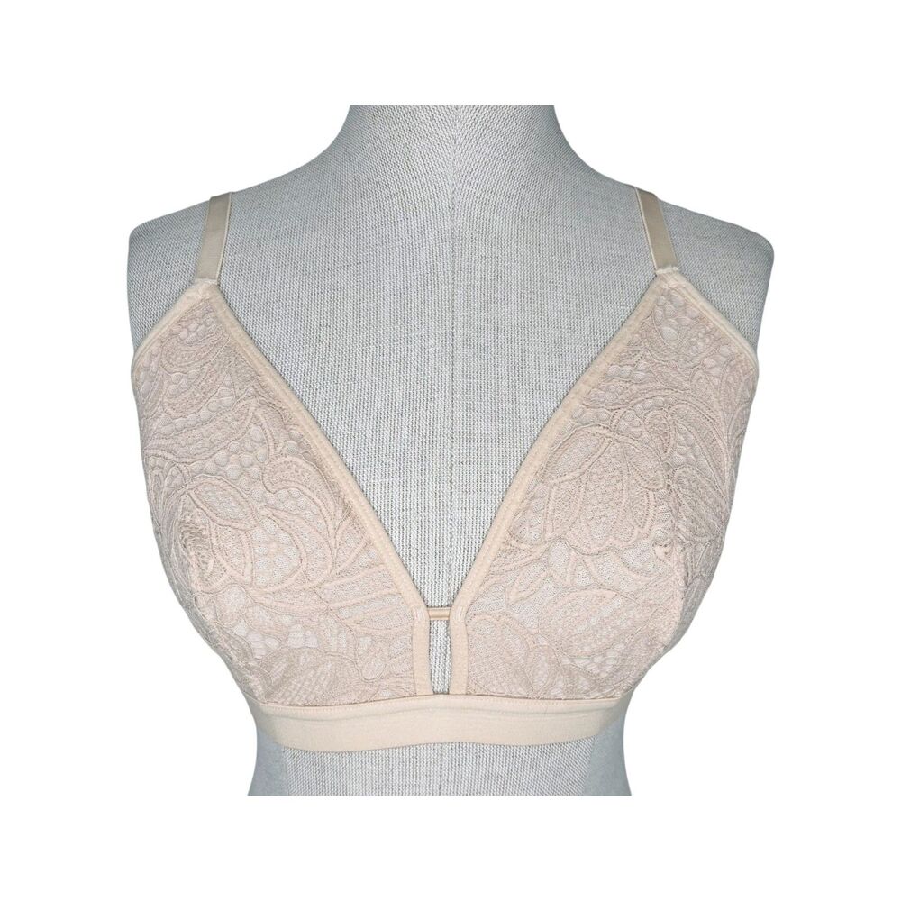 Lively | Busty Bralette * sz 2 * Palm Lace Toasted Almond Comfy